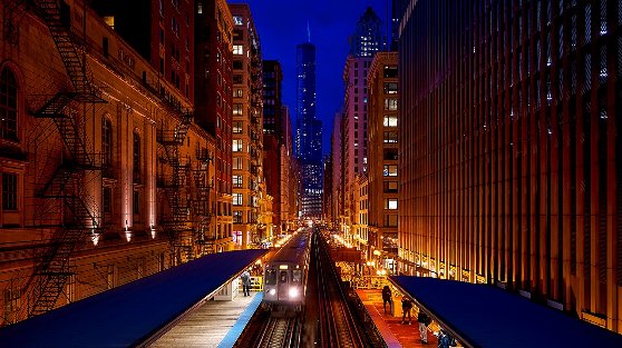 シカゴの高架鉄道
